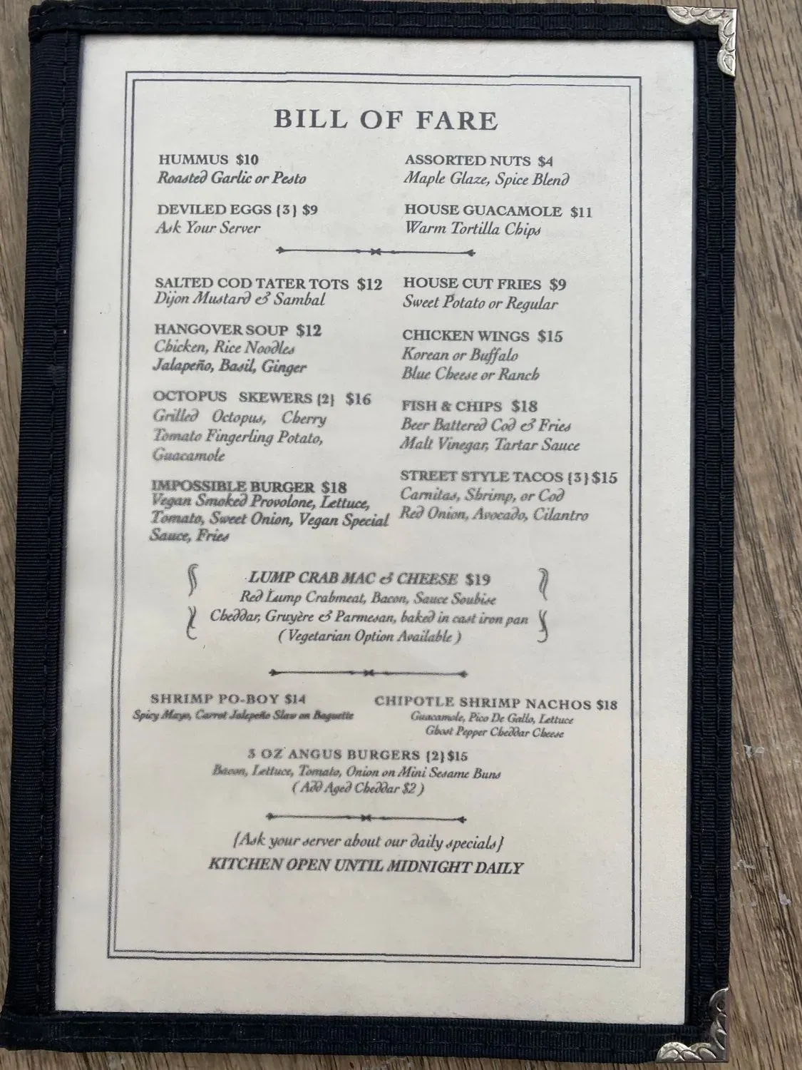 Menu 1