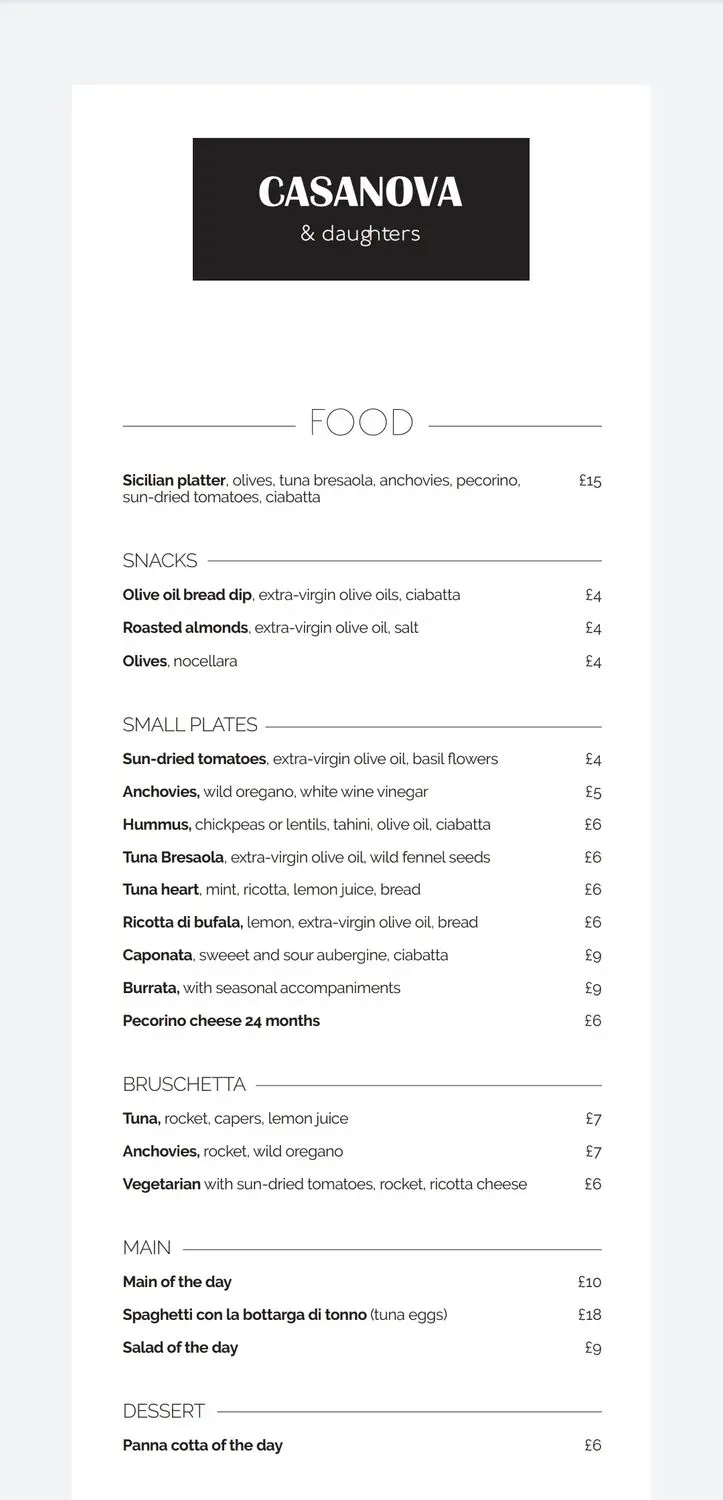 Menu 1