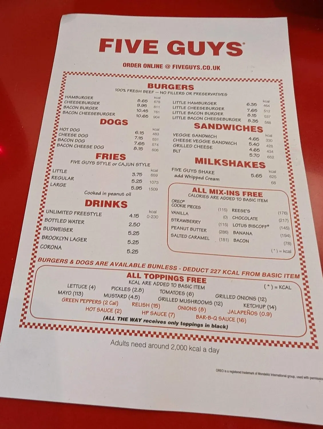 Menu 1