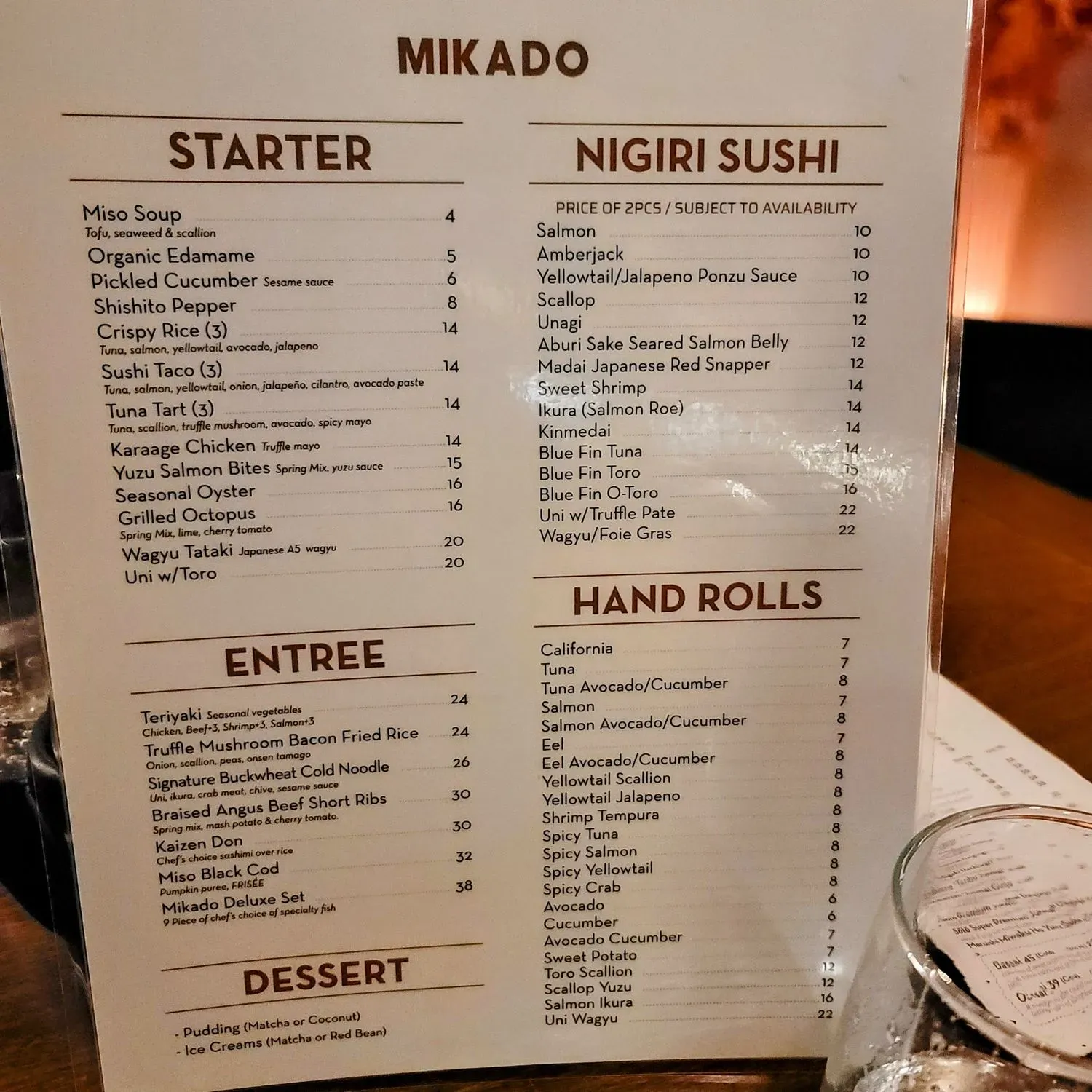 Menu 3