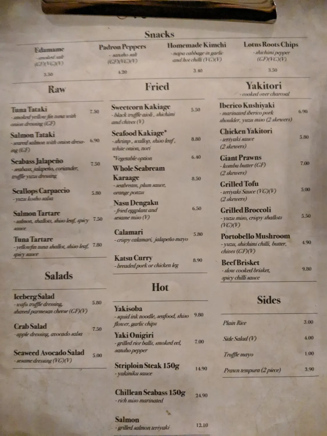 Menu 2