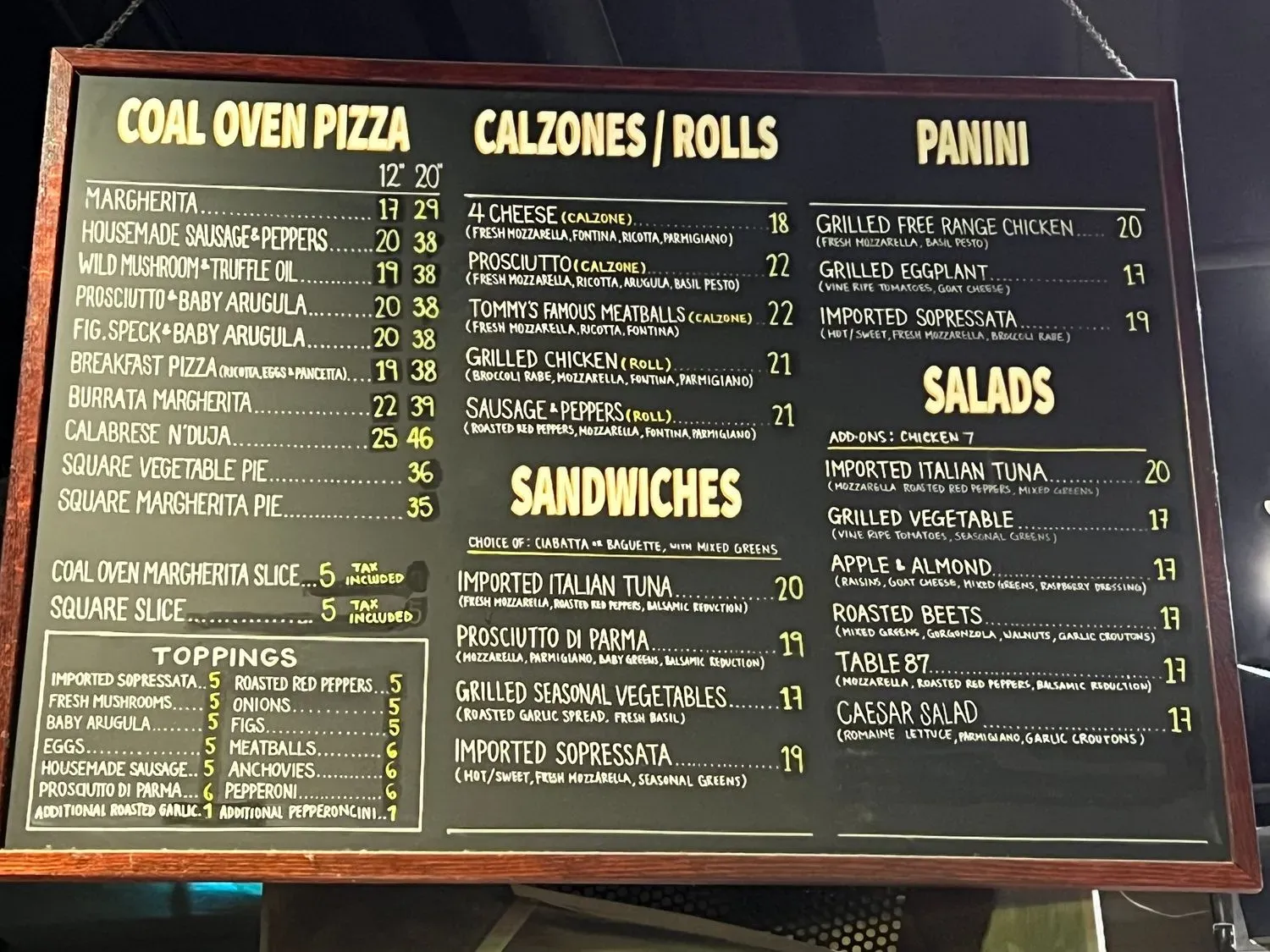 Menu 1