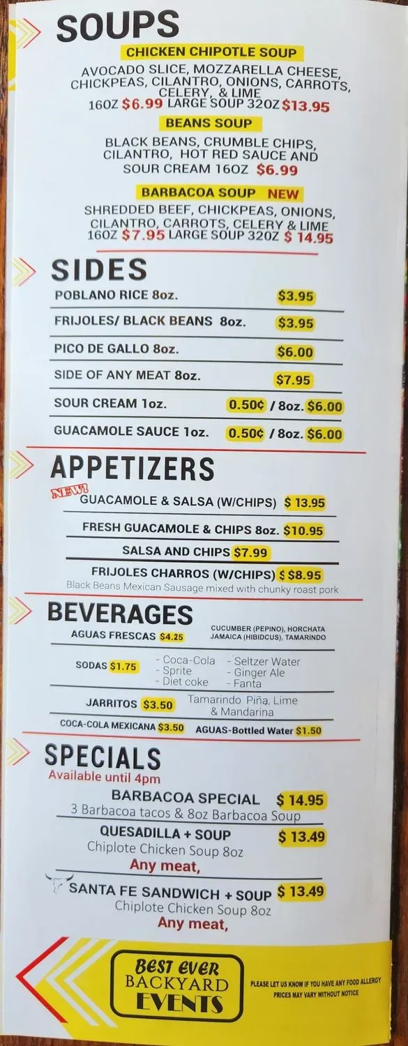 Menu 5