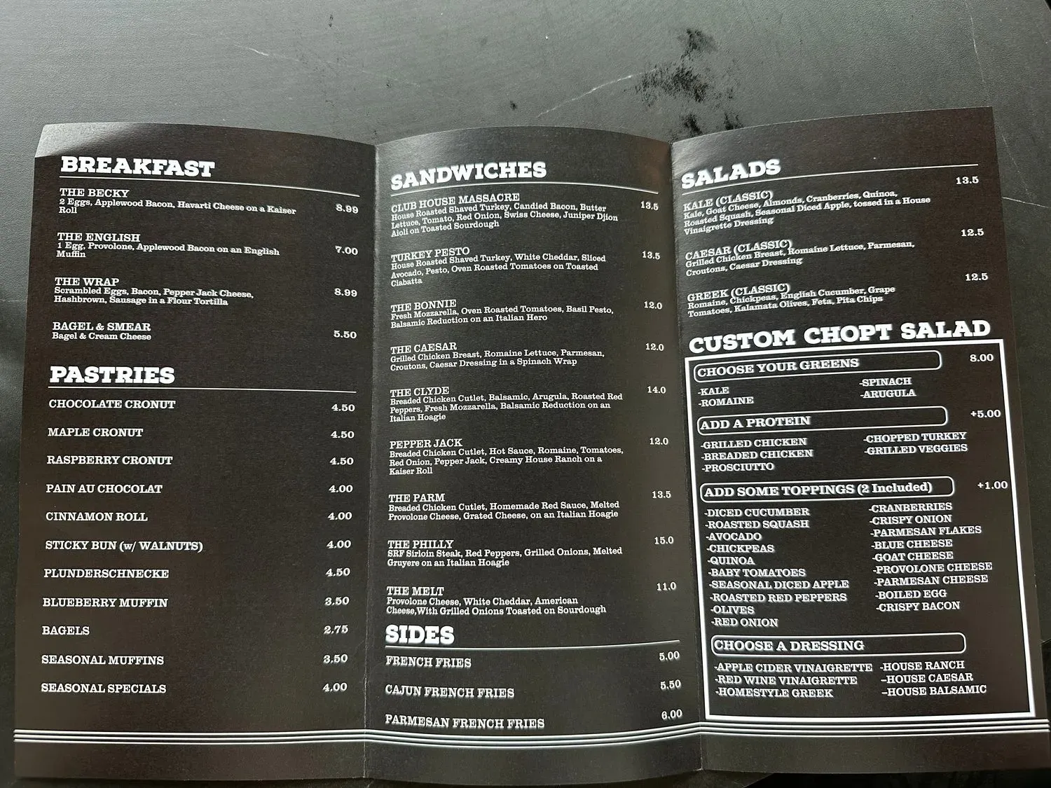 Menu 3