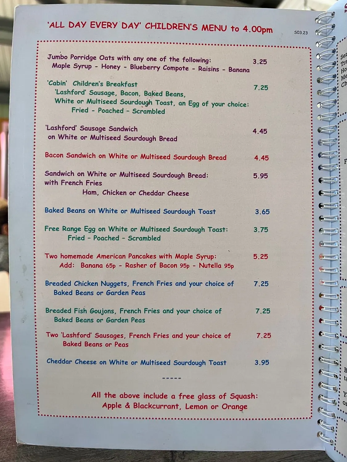 Menu 2