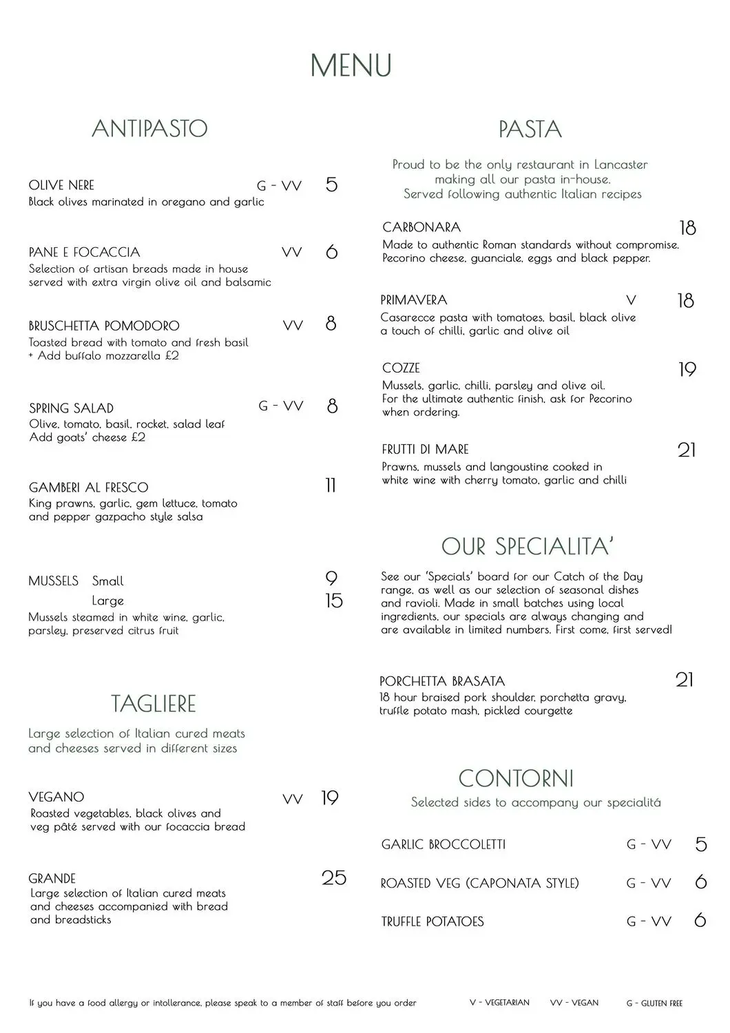 Menu 2