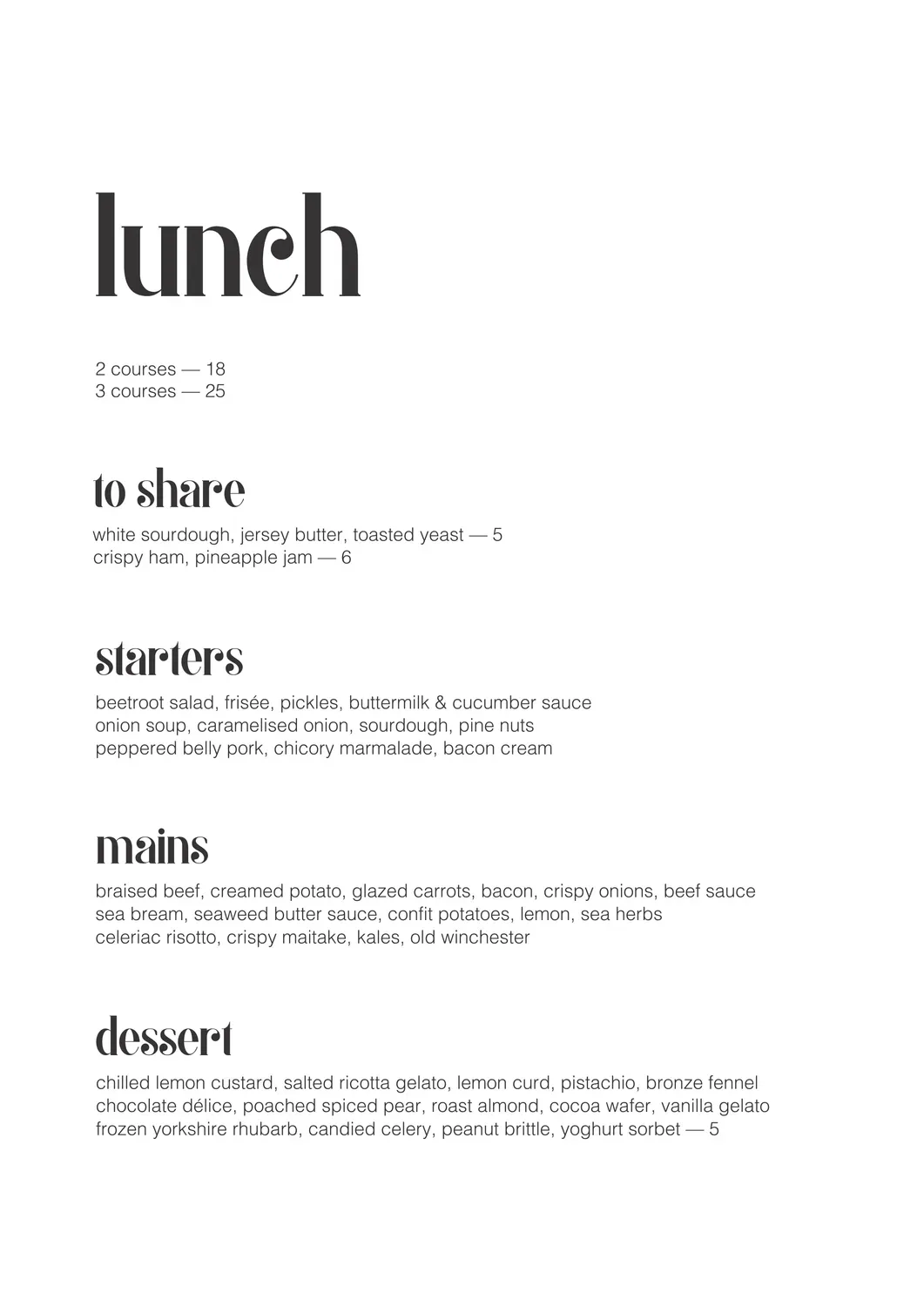 Menu 2