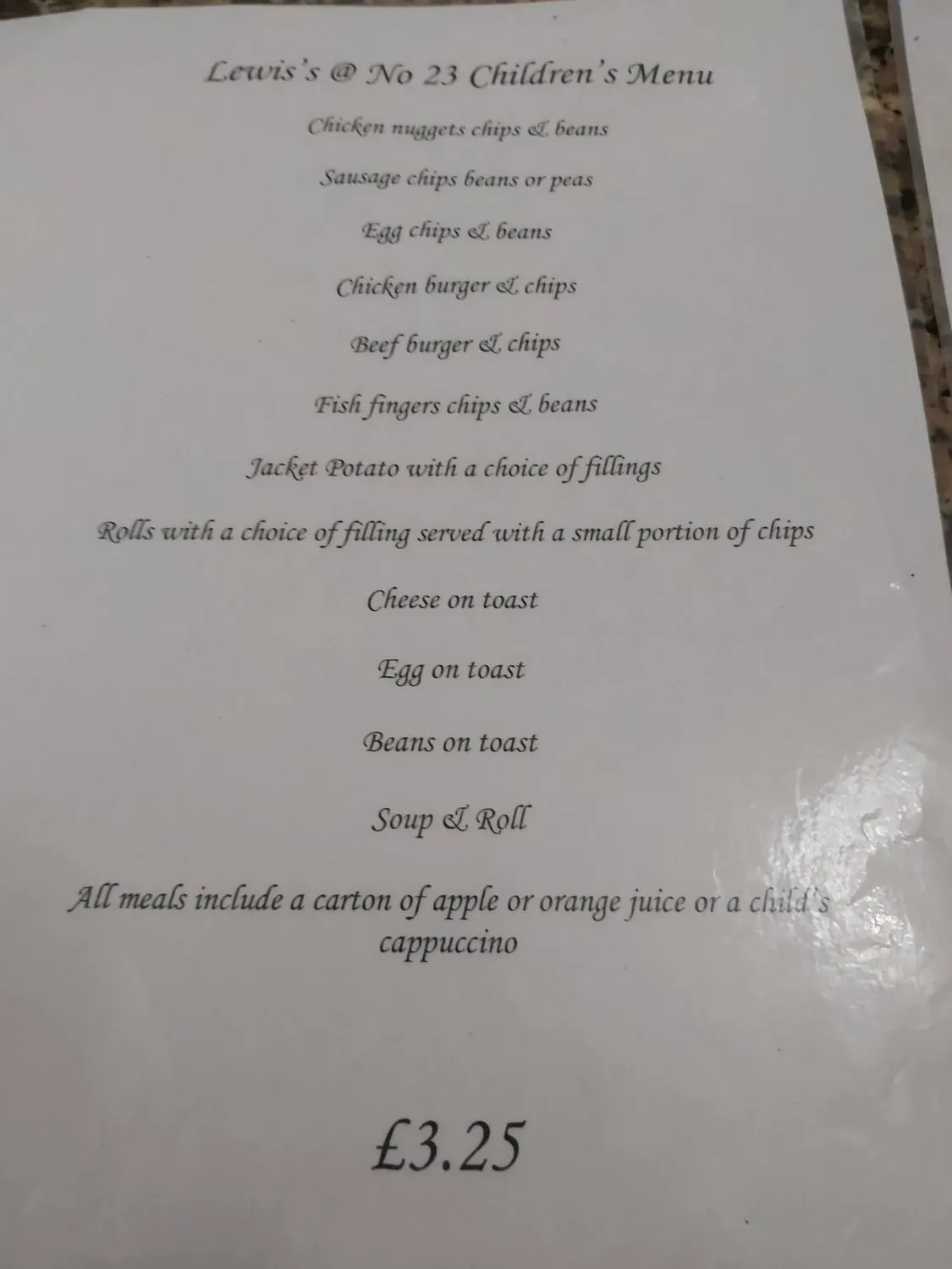 Menu 2