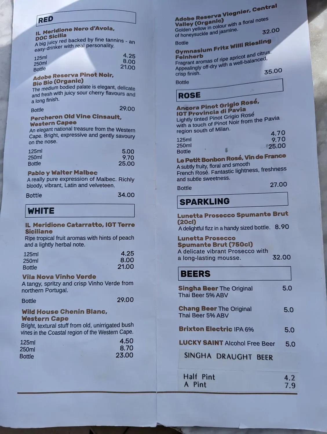 Menu 2