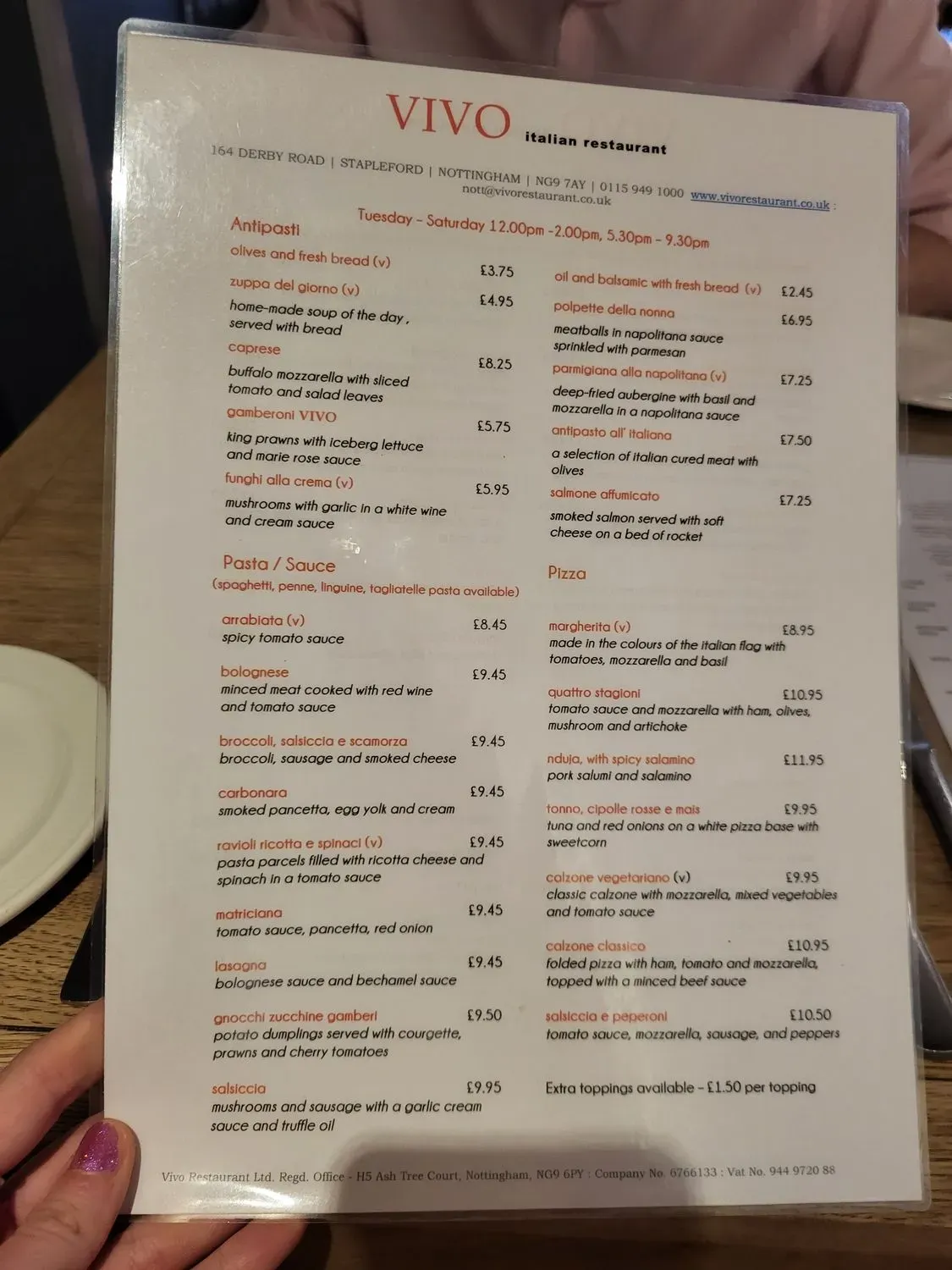 Menu 1