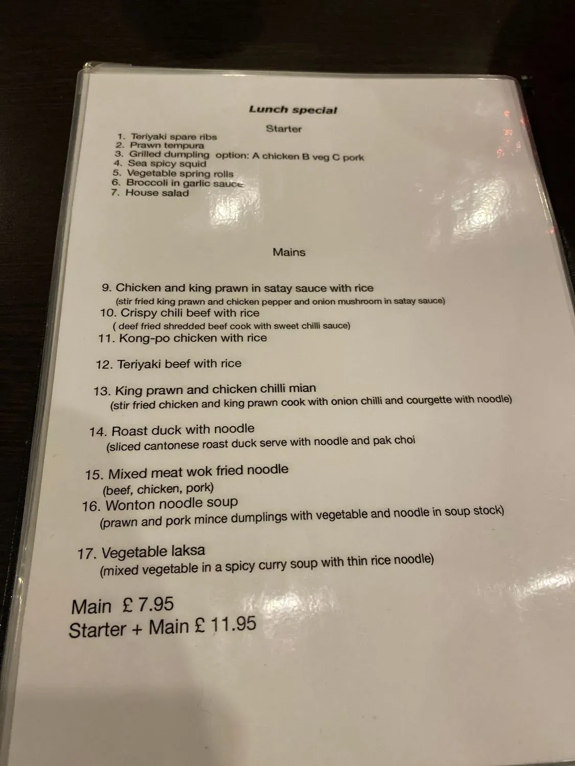 Menu 2