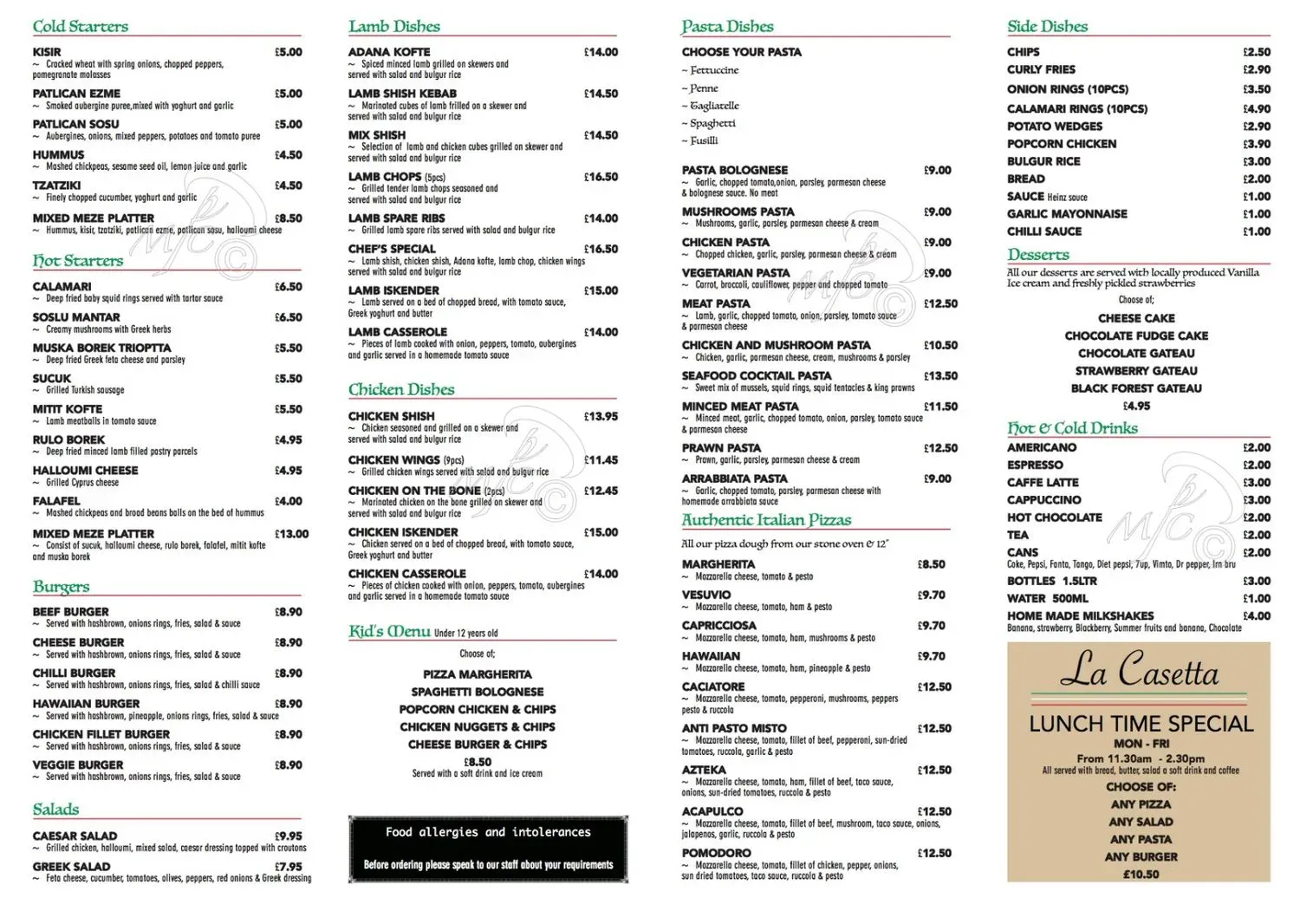 Menu 1