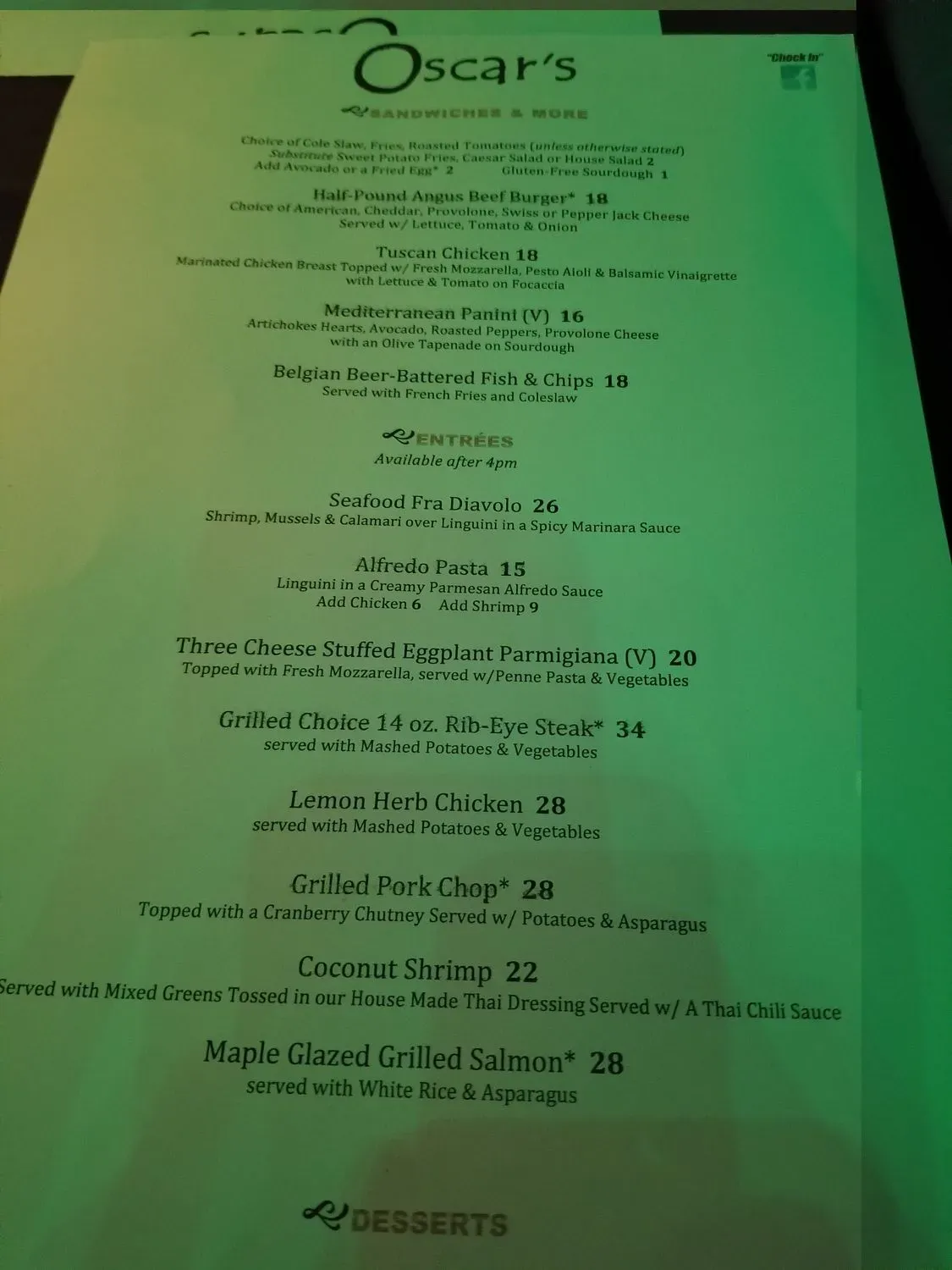 Menu 4