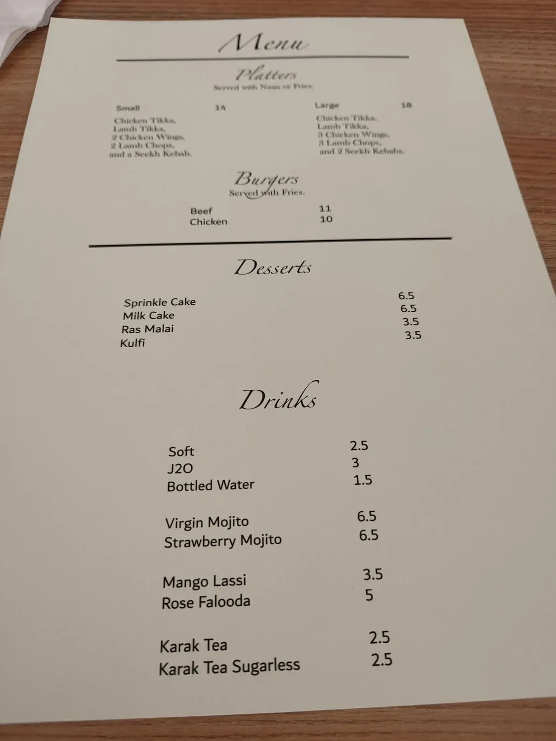 Menu 1