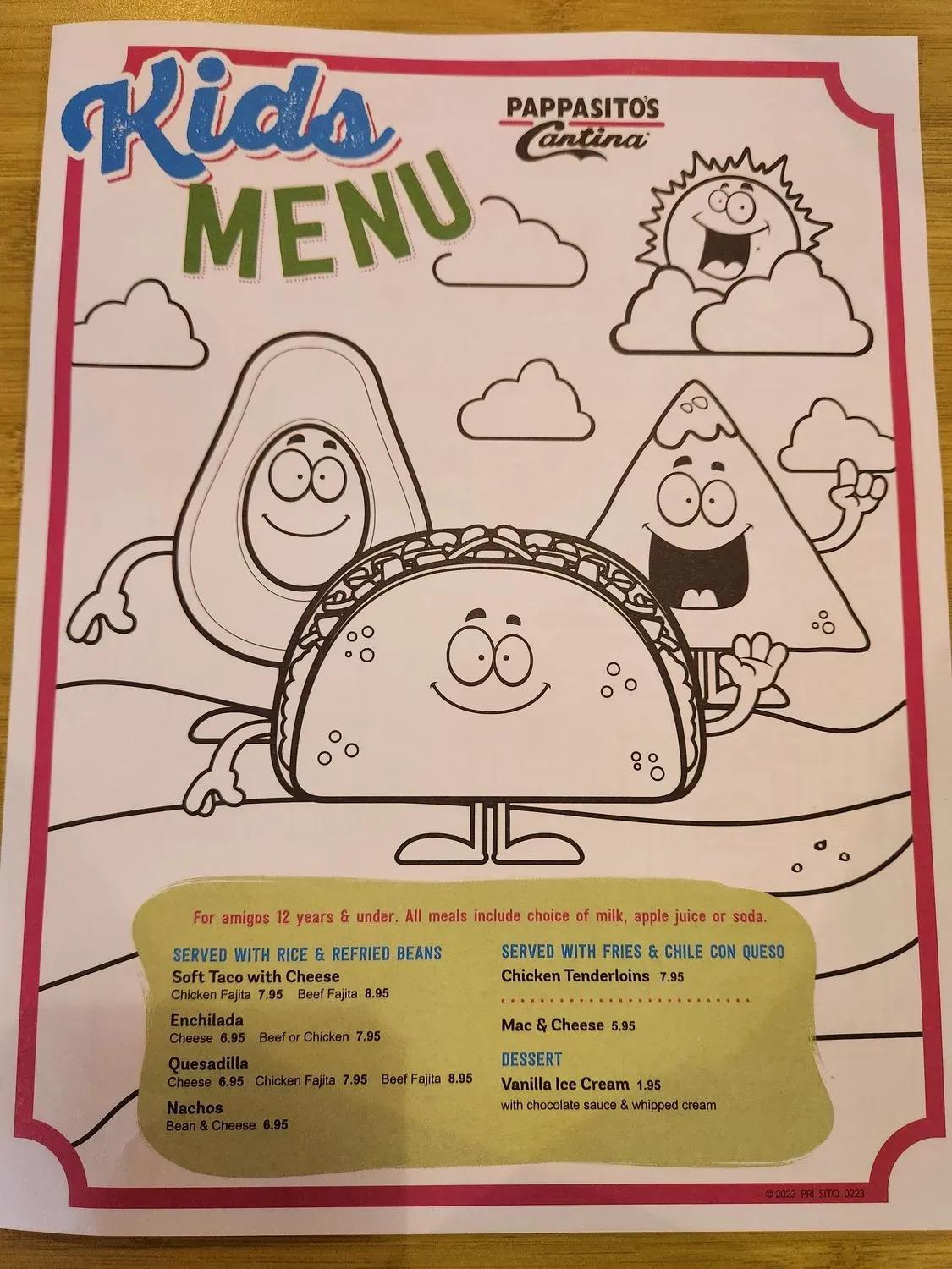 Menu 5