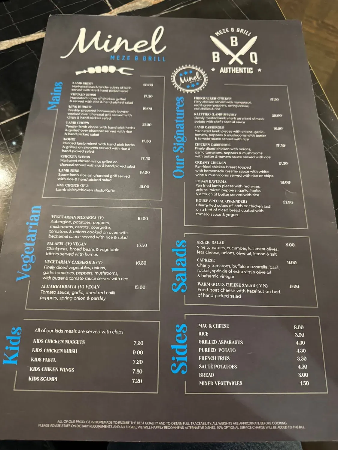 Menu 1