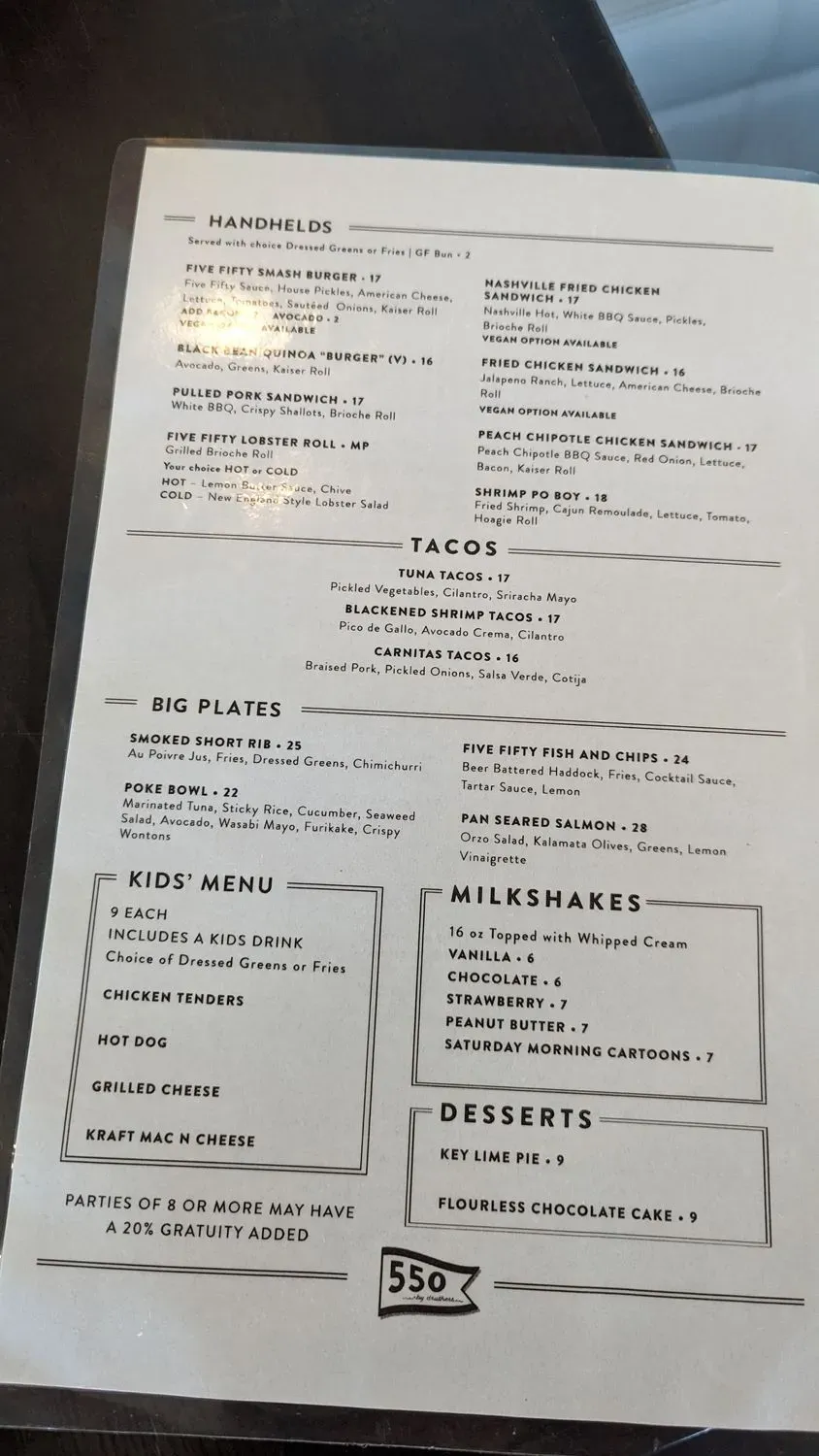 Menu 5