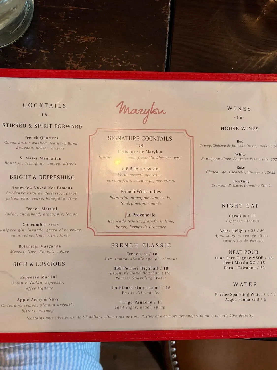 Menu 6