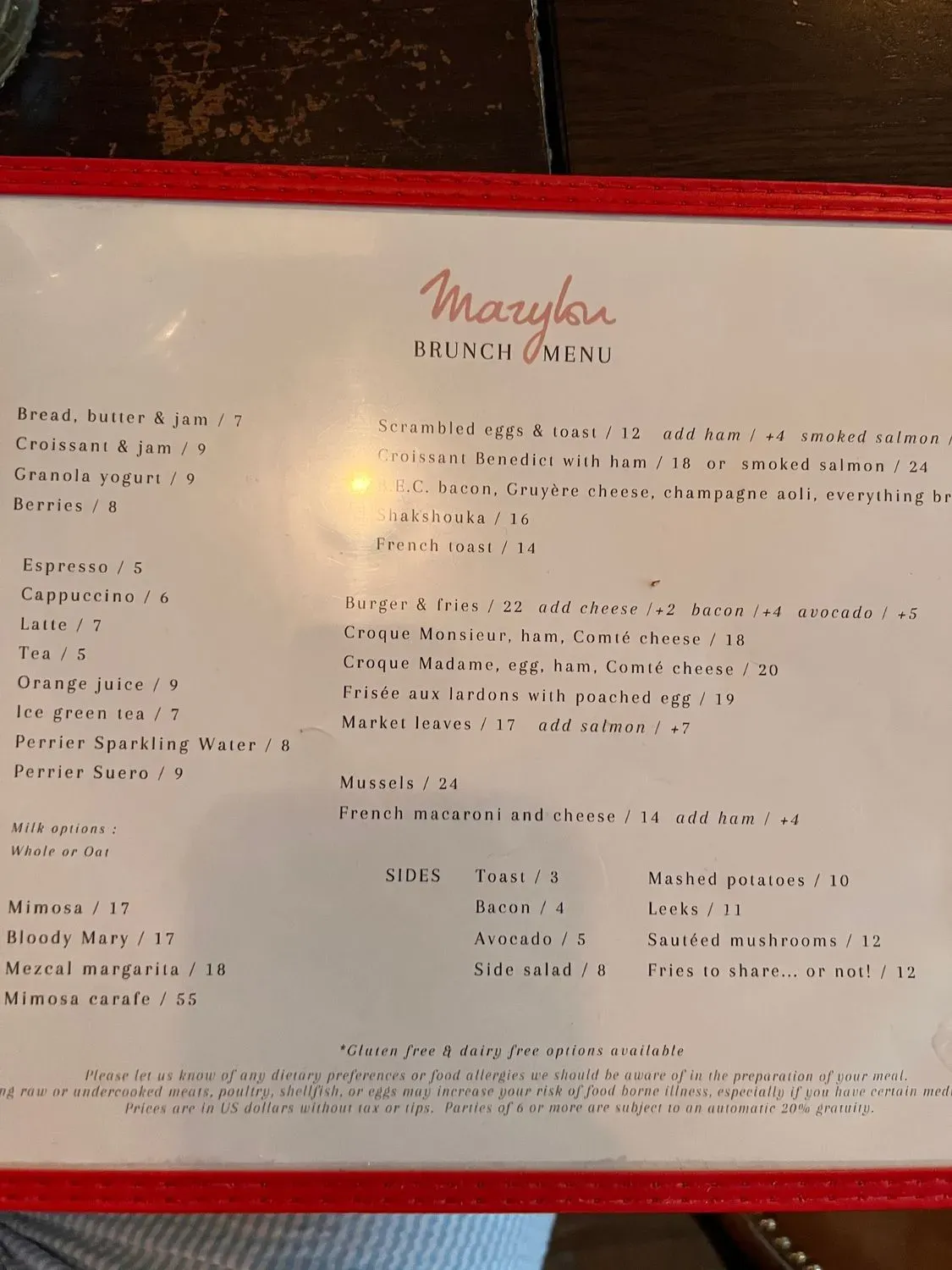 Menu 4