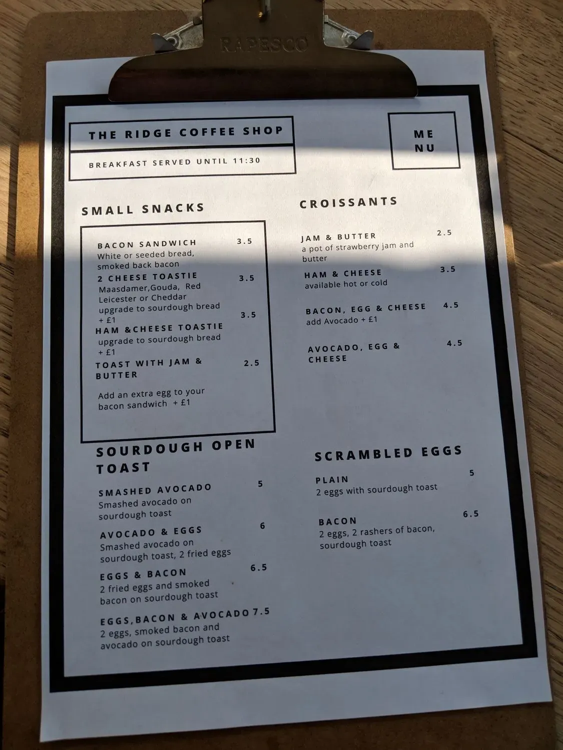 Menu 3