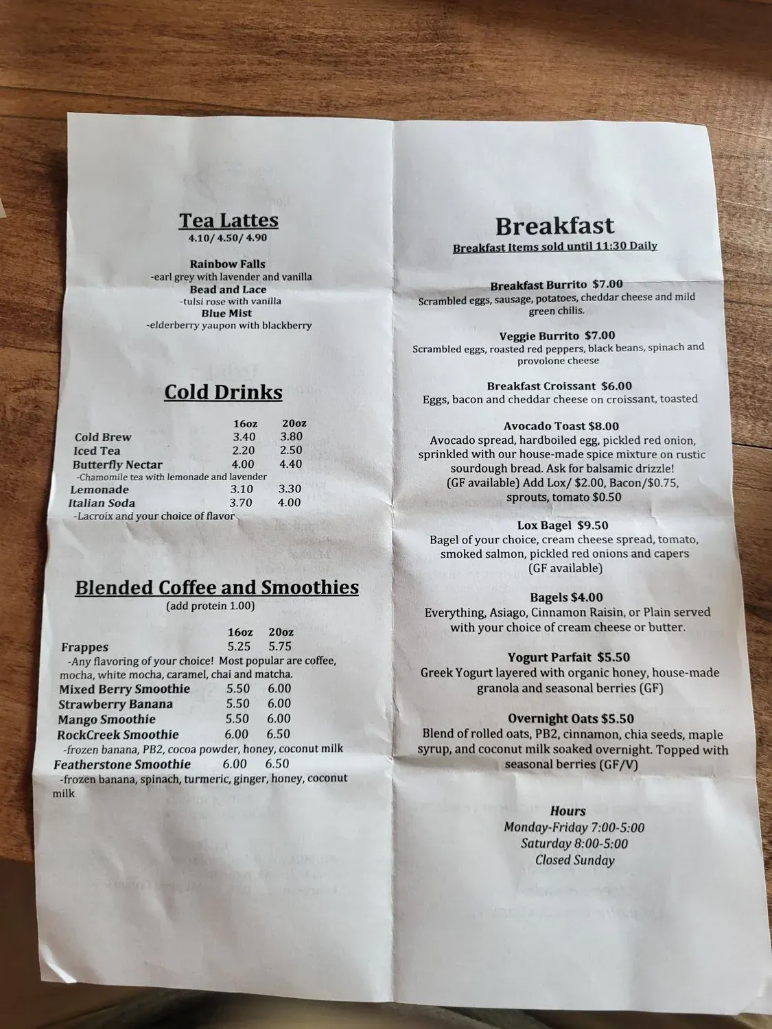 Menu 1