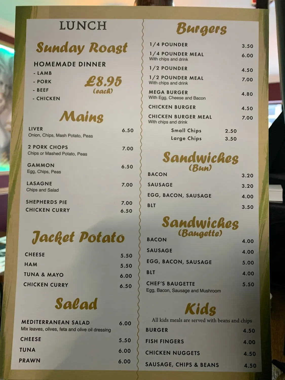 Menu 1