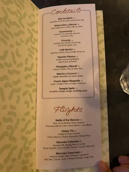 Menu 5