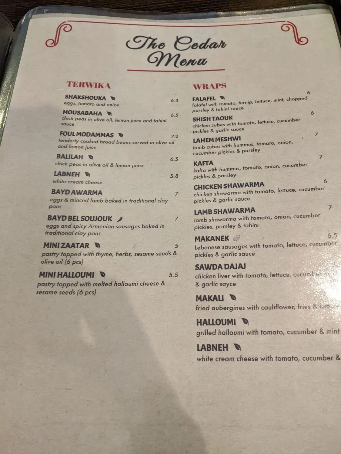 Menu 1