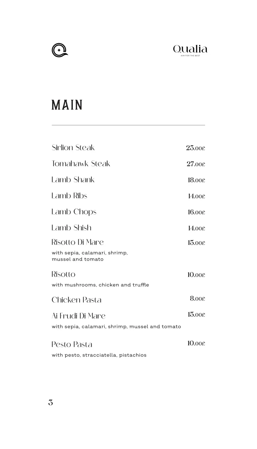 Menu 3