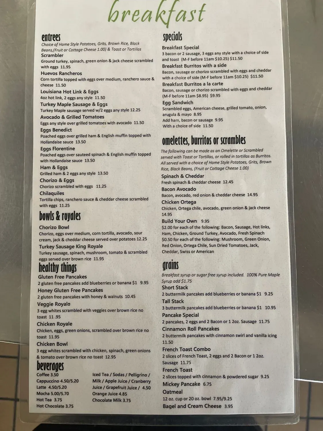 Menu 1