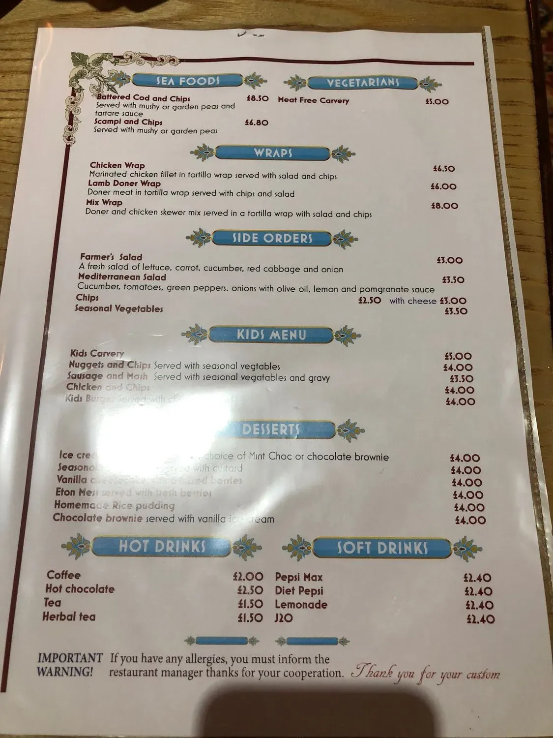 Menu 2