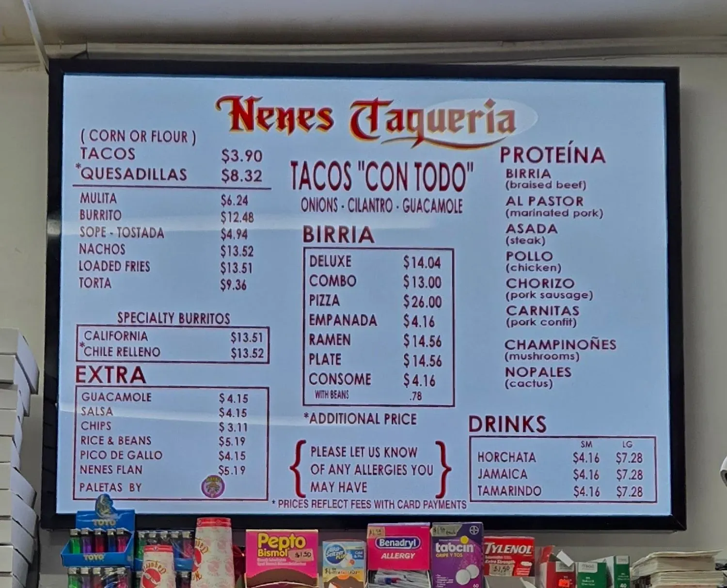 Menu 1