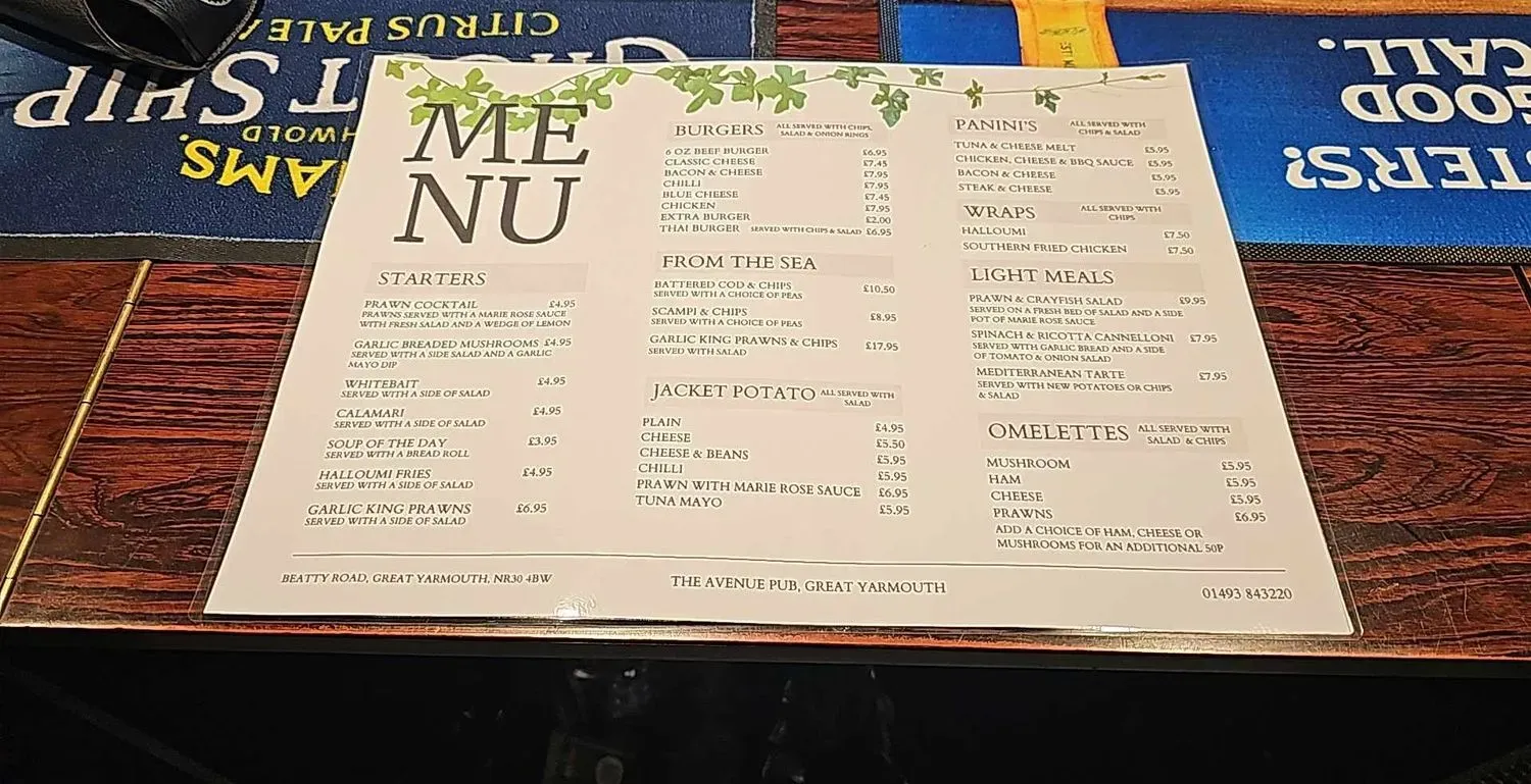 Menu 1