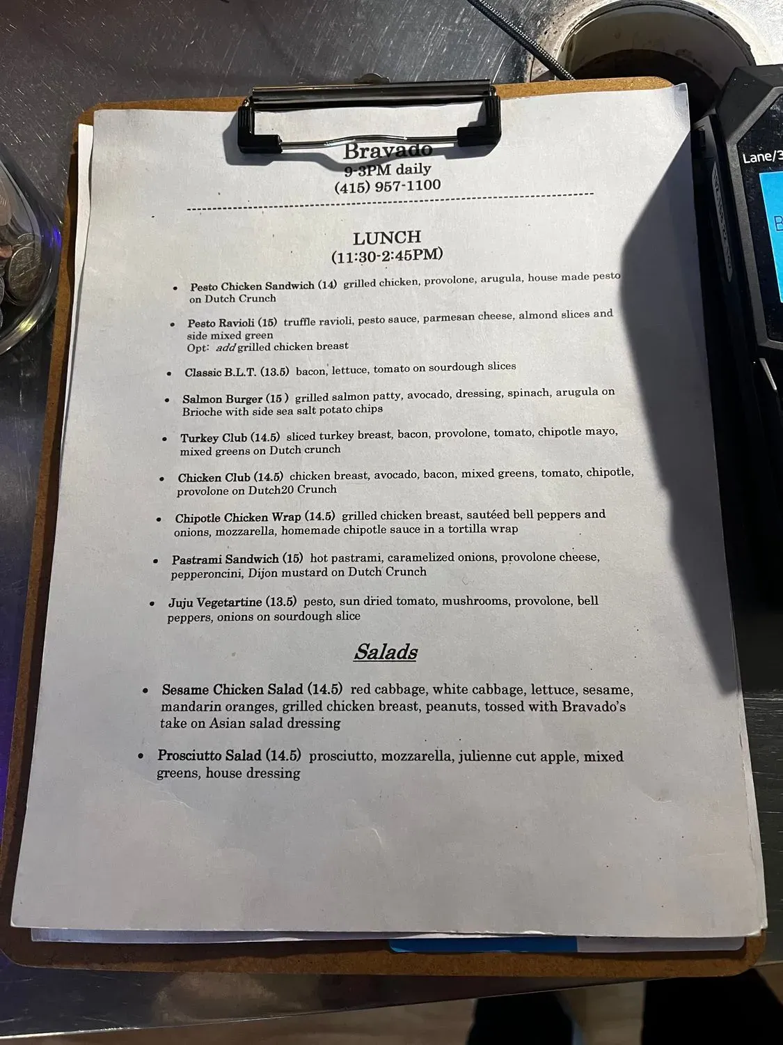 Menu 5