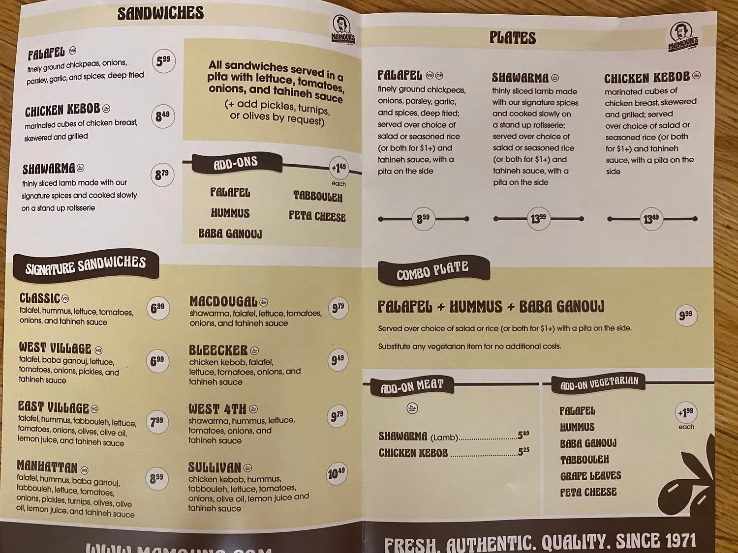 Menu 3