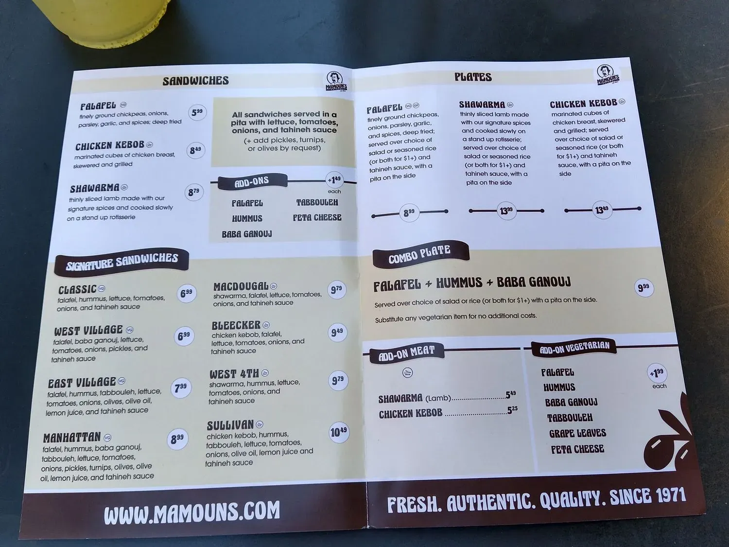 Menu 4