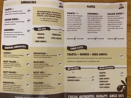 Menu 2