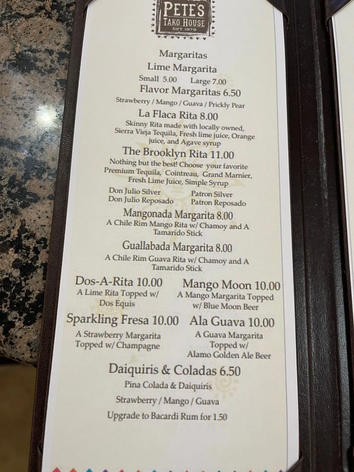 Menu 5