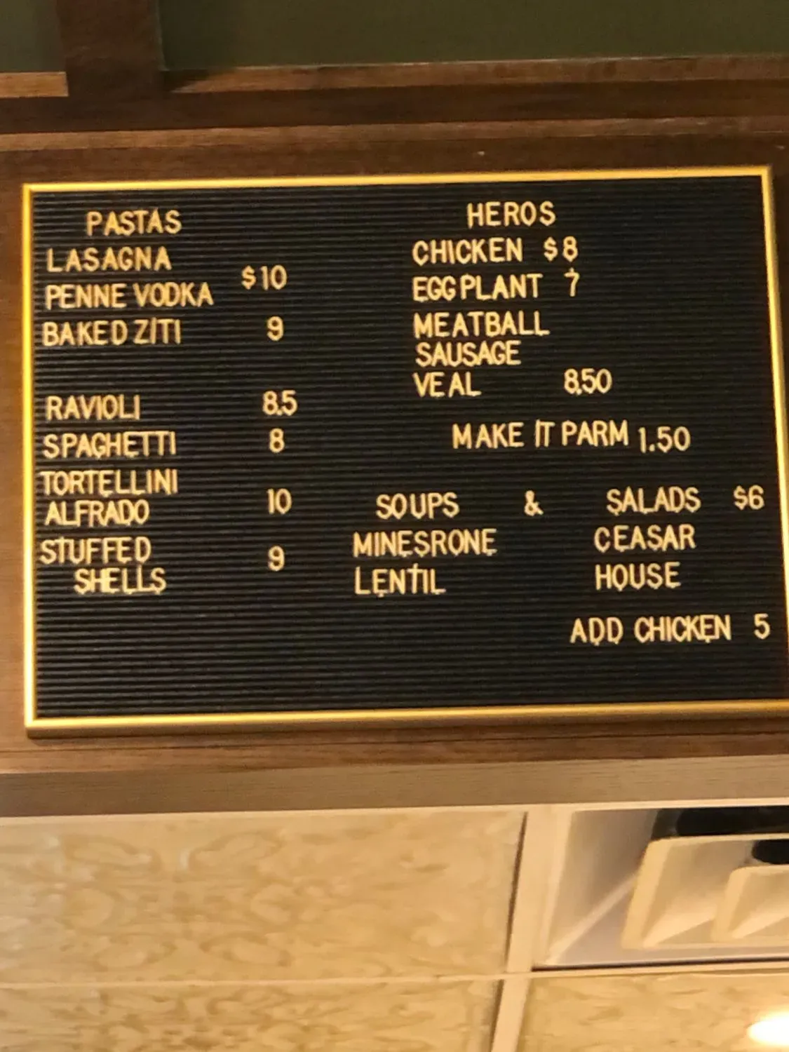 Menu 5