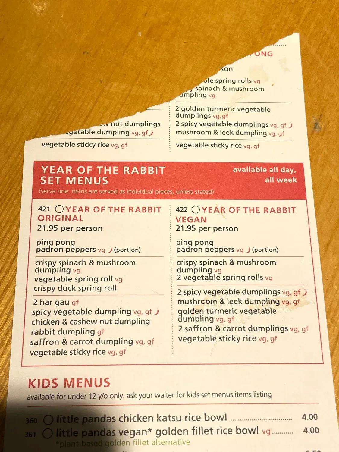 Menu 1