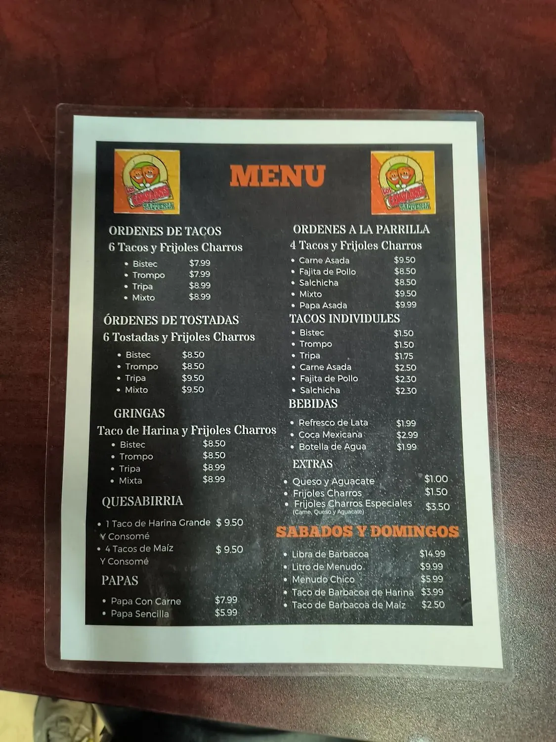 Menu 6