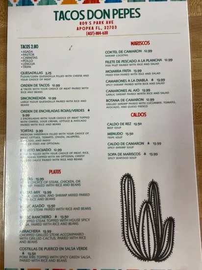 Menu 1