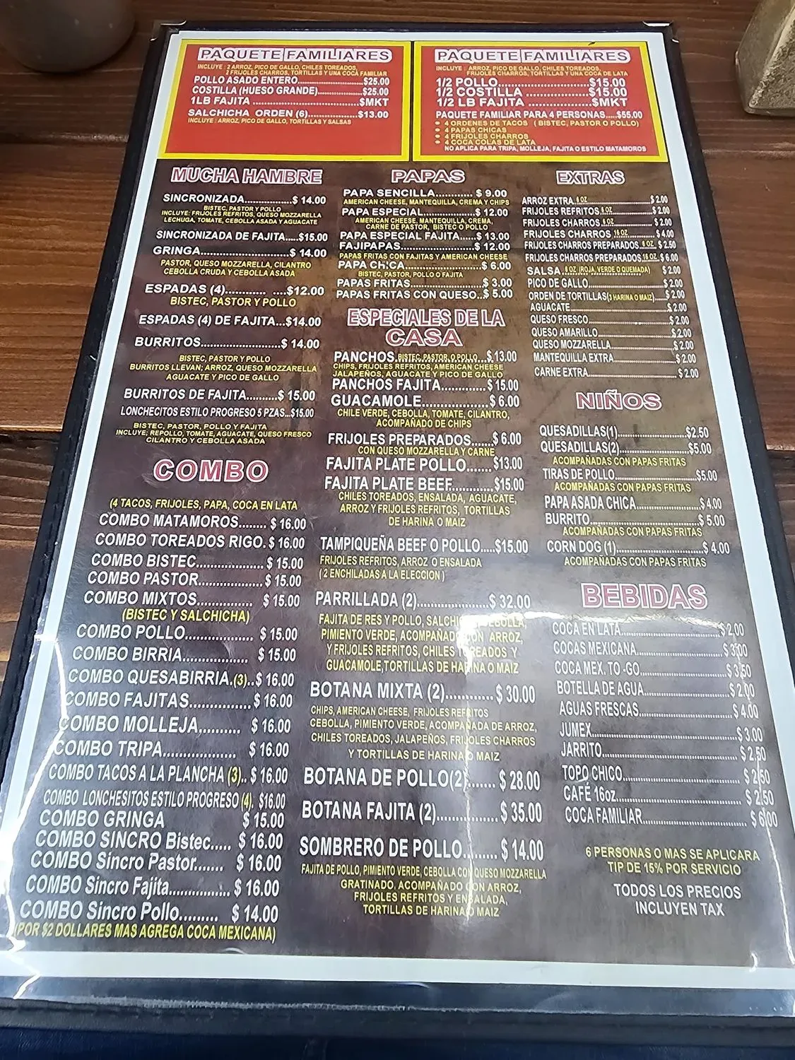 Menu 1