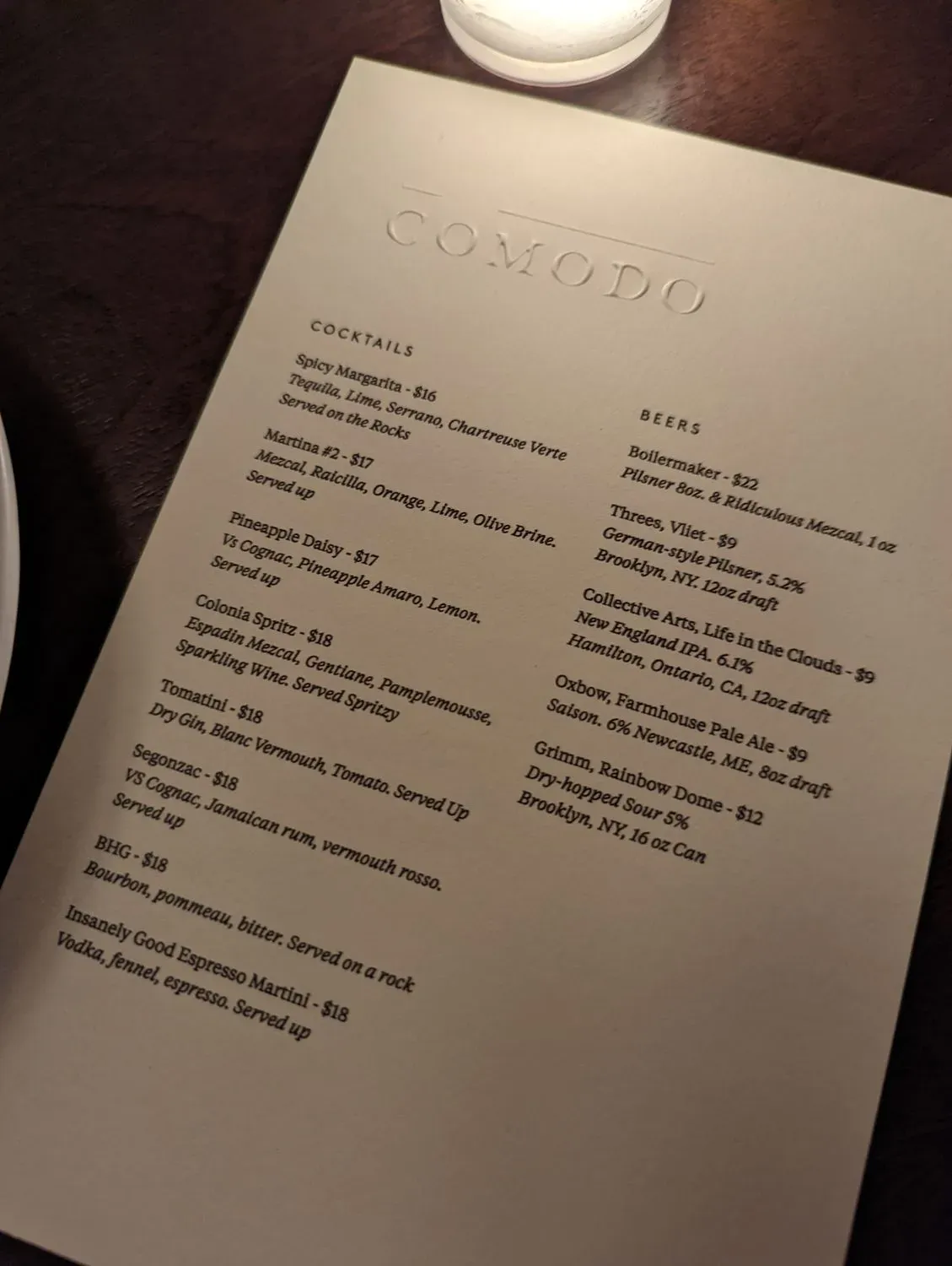 Menu 4