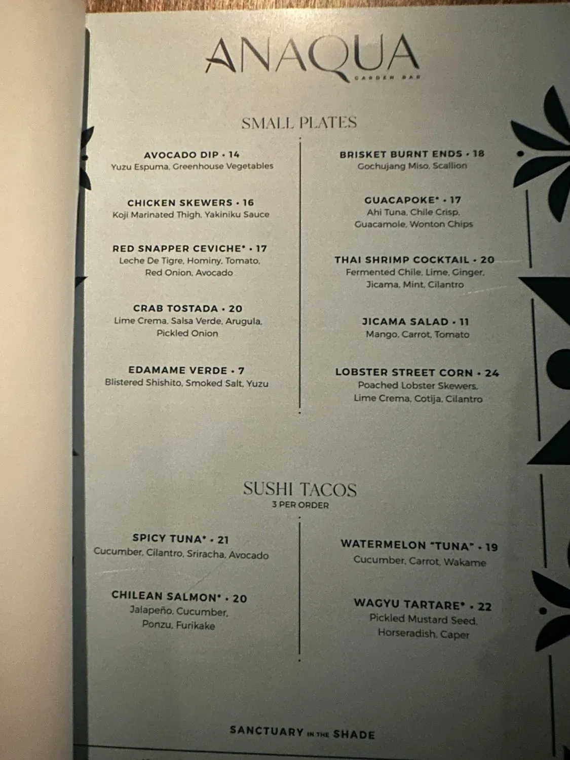 Menu 5