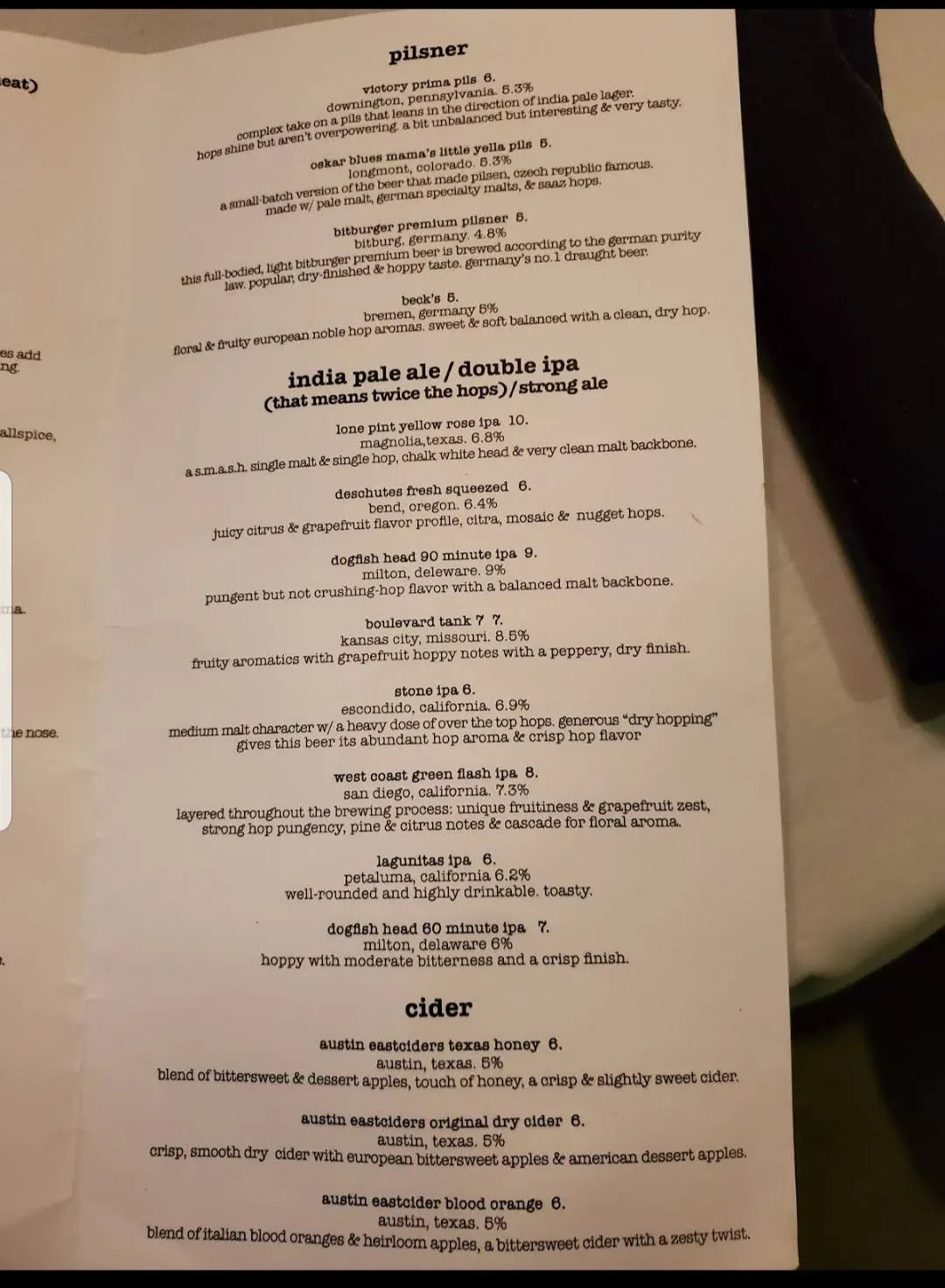 Menu 6