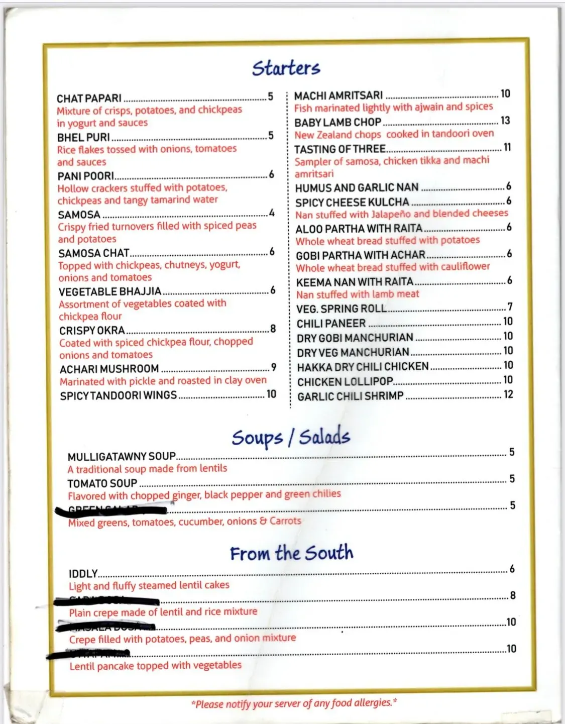 Menu 2