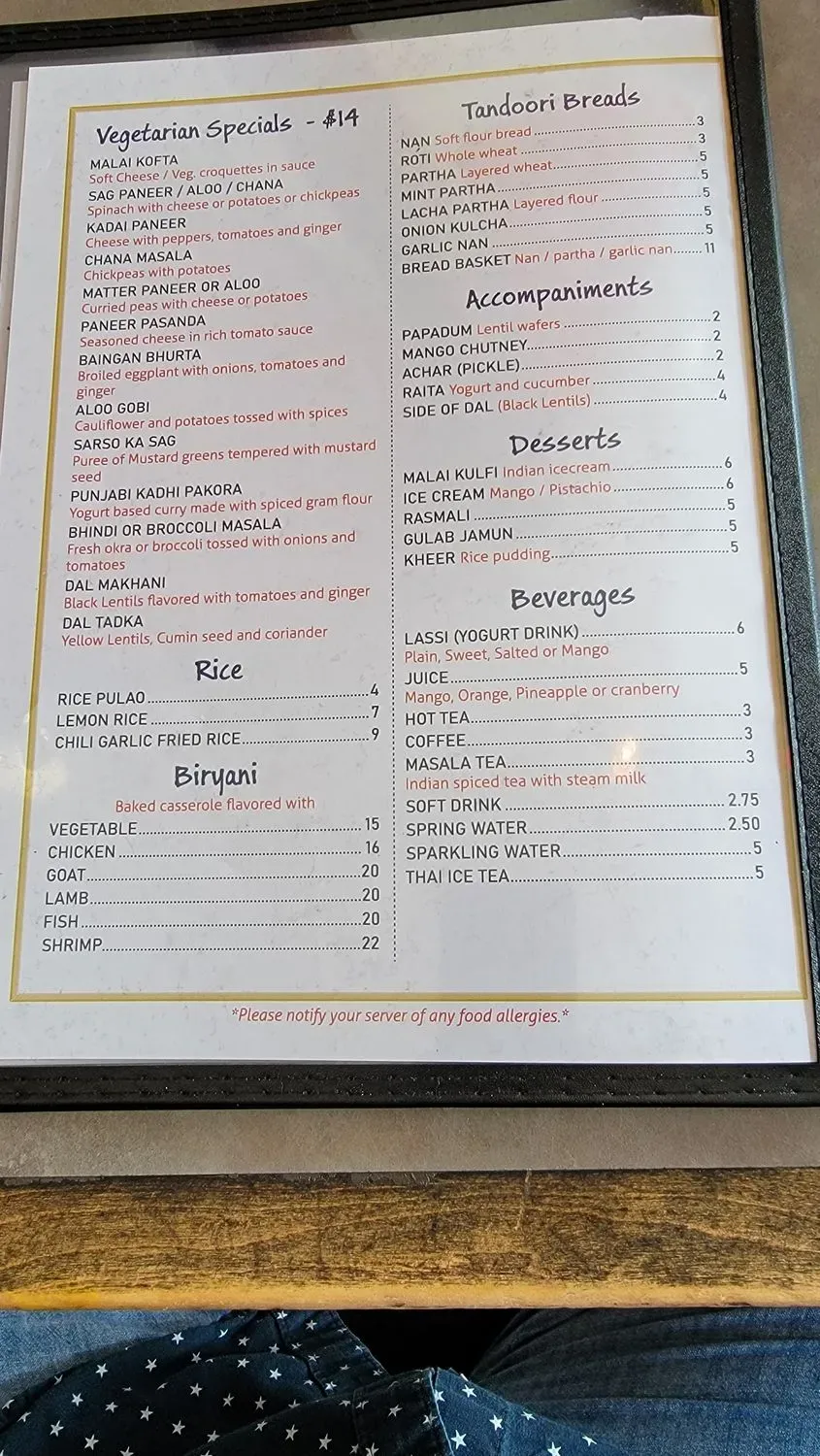 Menu 6