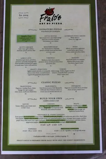 Menu 6