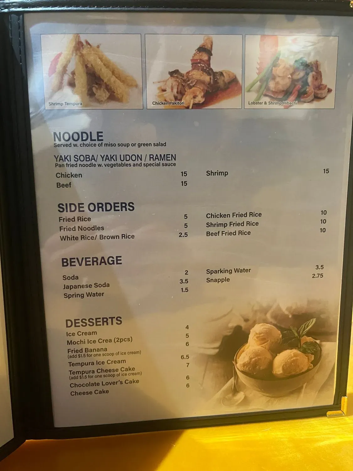 Menu 5